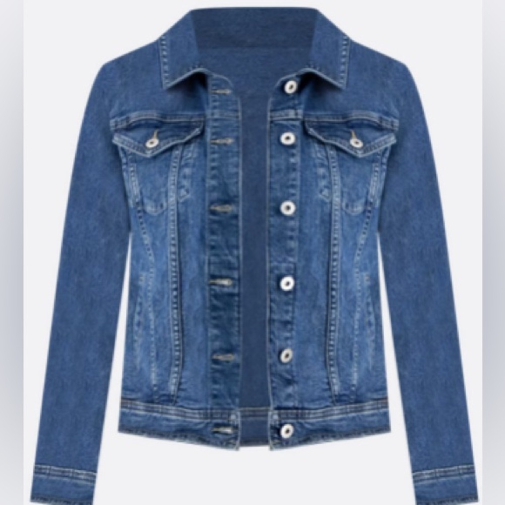 Style & Co Women's Classic Denim Trucker Jacket Color:Llex